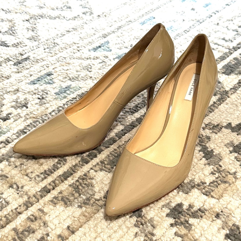 Michael Kors Nude Patent Leather Heels